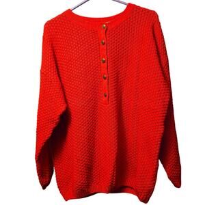 Vintage Avon Fashions red knit sweater size medium